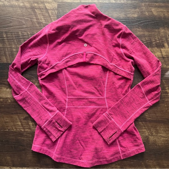 Lululemon Athletica define pink fuschia space dye full zip athletic jacket 8 - Picture 10 of 10
